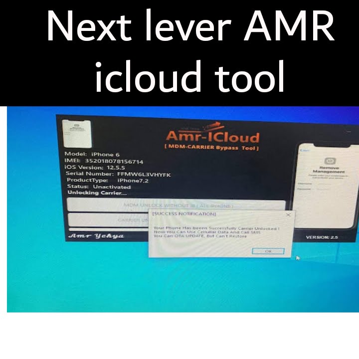AMR iCloud Bypass Tool Windows Tool
