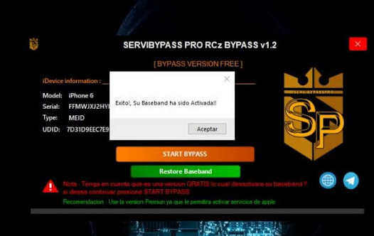 Download SERVI Bypass Pro RCz v1.2 Free iCloud Tool for free register serial new icloud bypass tool