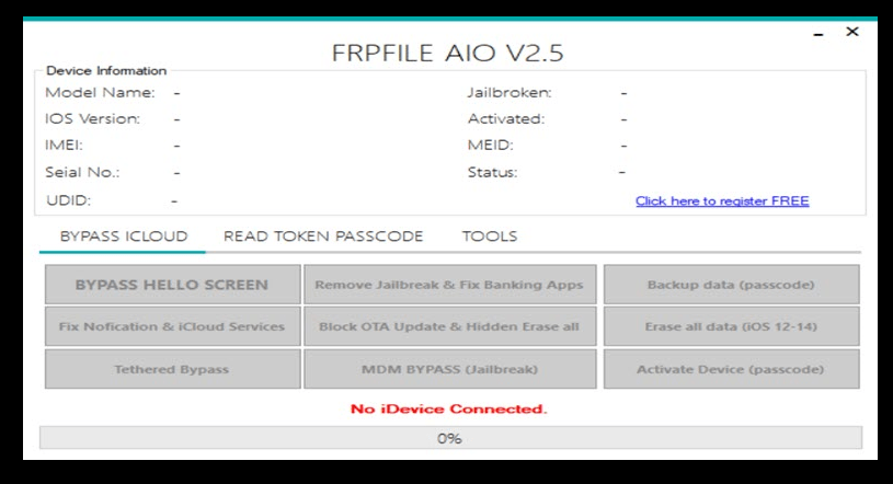 Frpfile Aio V2.5 ICloud tool