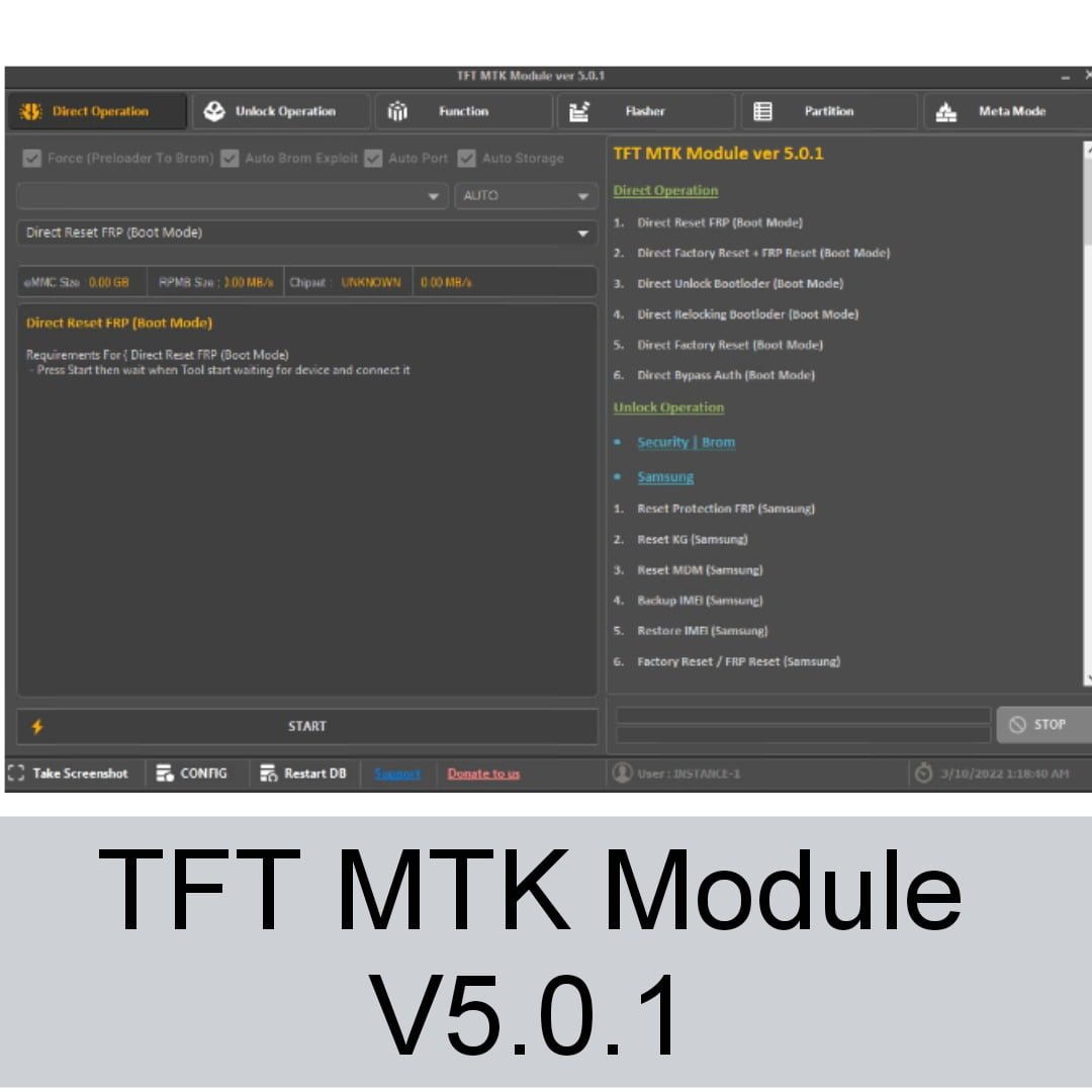 TFT MTK Module V5.0.1