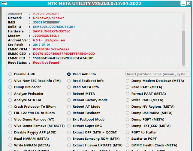 MTK Auth Bypass Tool V35
