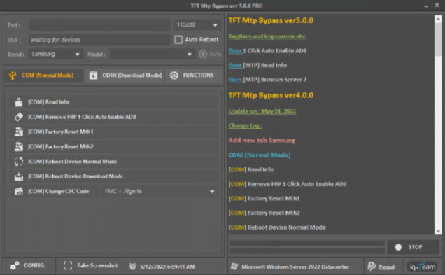TFT MTP Bypass Tool V5.0.0 PRO latest version FREE Download