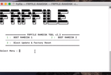 FRPFILE RAMDISK v2.3 tool Bypass