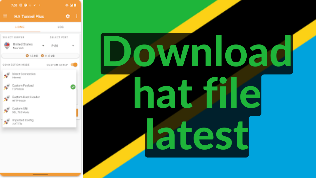 2023 free Tanzania Hat File Ha Tunnel plus vpn Download Airtel, TTCL, Halotel, and Tigo Tanzania