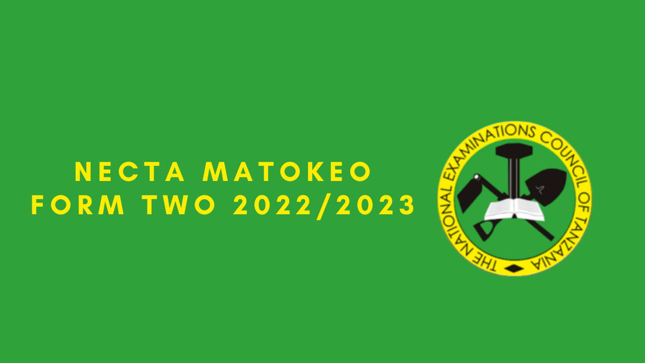 NECTA Matokeo form two 20222023